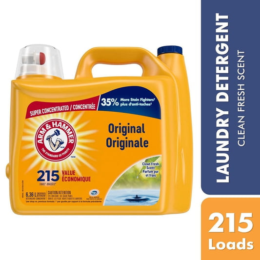 Arm & Hammer Clean Fresh Liquid Laundry Detergent, 6360 g