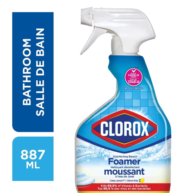 Clorox Disinfecting Bleach Foamer Cleaner Spray, 887 g