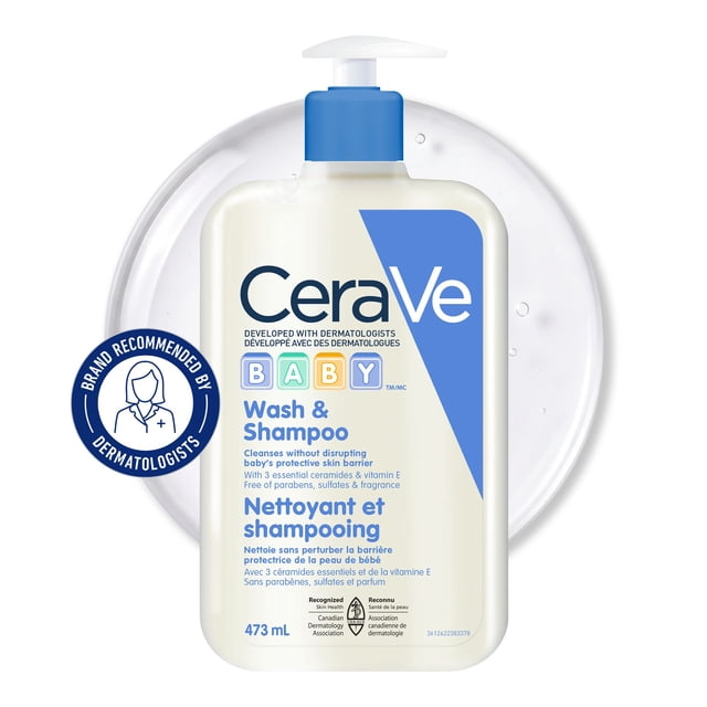 CeraVe Baby Tear-Free Wash & Shampoo, 473 g