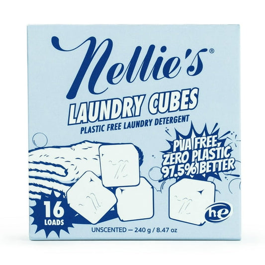 Nellie's Laundry Cubes Fragrance Free Laundry Detergent, 219 g