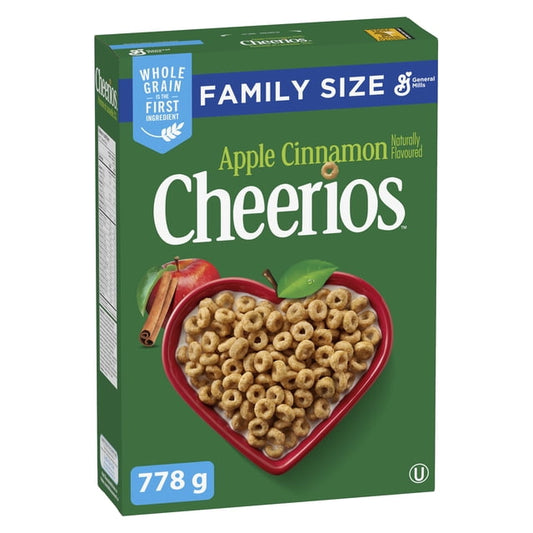 Cheerios Apple Cinnamon Family Size Cereal, 778 g