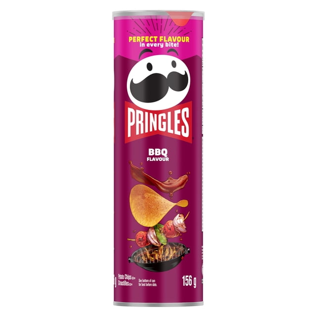 Pringles BBQ Potato Chips, 156 g