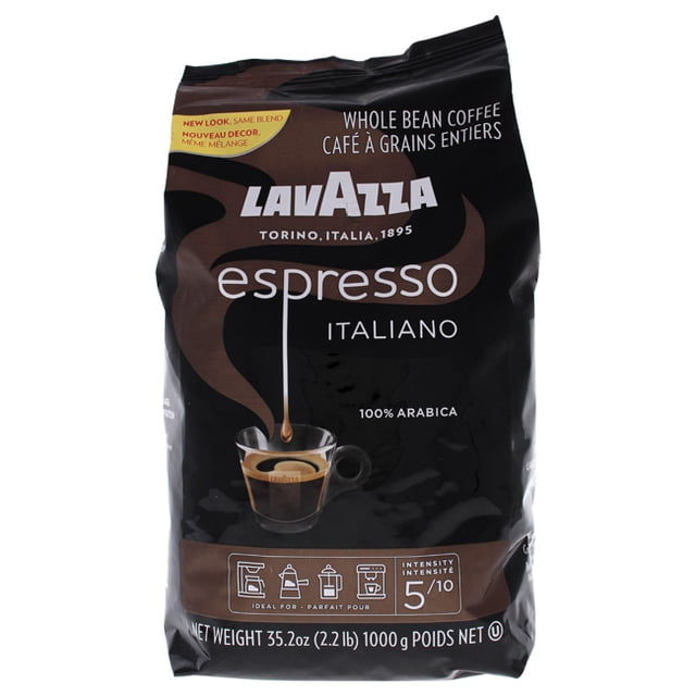 Lavazza Caffe Espresso Medium Roast Whole Bean Coffee 35.2oz, 998 g
