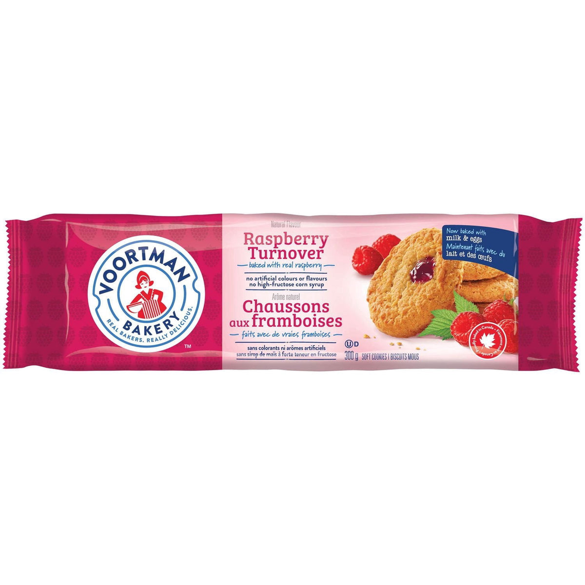 Voortman Raspberry Turnover Cookies 300g