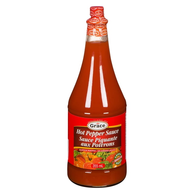 Grace Hot Pepper Hot Sauce, 355 g