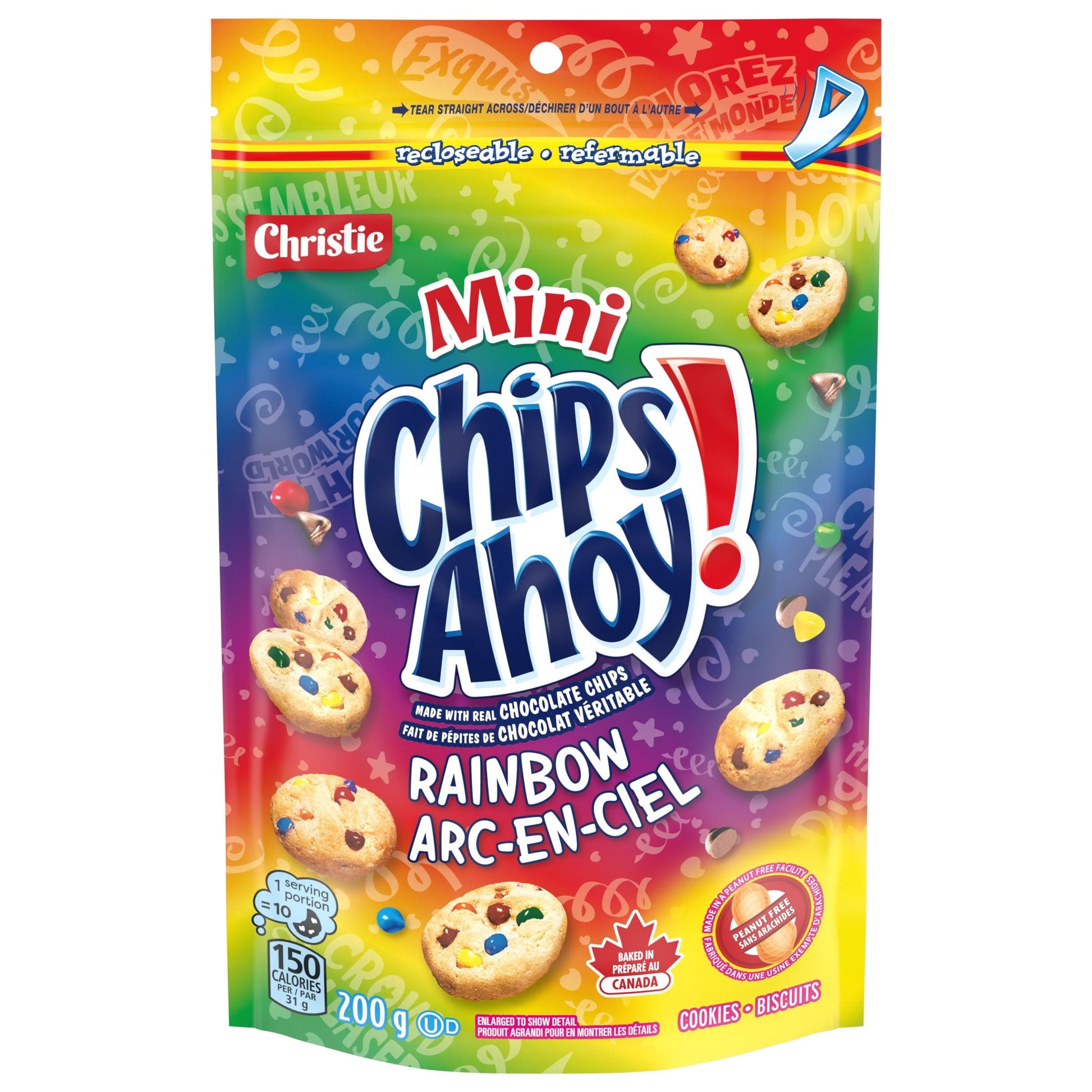 Chips Ahoy Mini Rainbow Chocolate Chip Cookies 200g