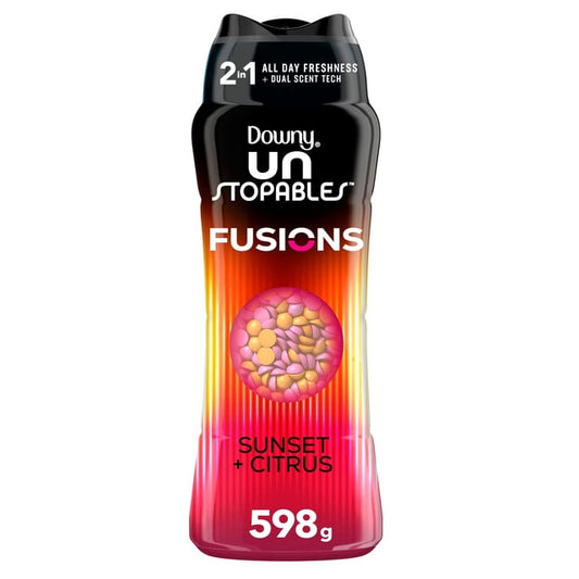 Downy Unstopables Fusions Sunset & Citrus Value Size Scent Booster Beads, 598 g