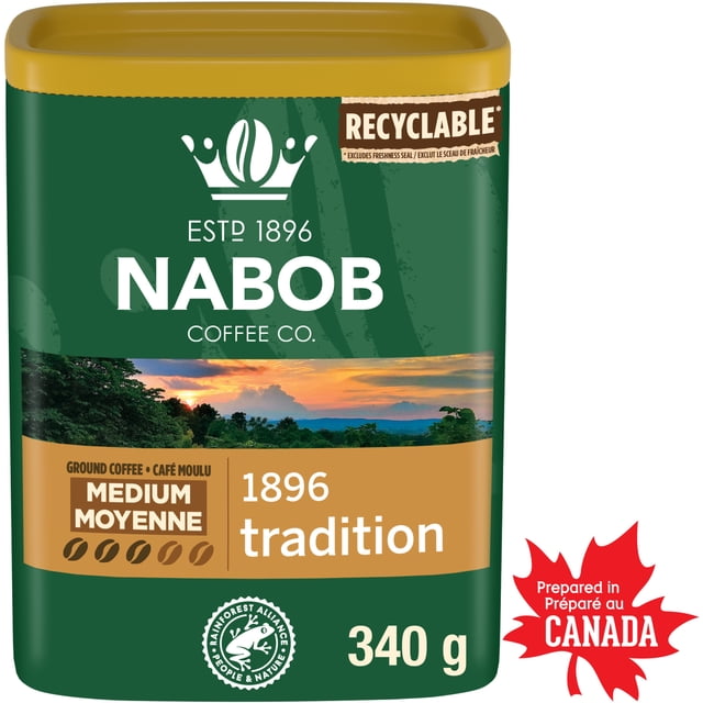 Nabob Medium Roast 1896 Tradition Ground Coffee, 340 g