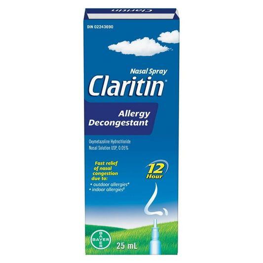 Claritin Decongestant 12-Hour Nasal Spray, 25 g