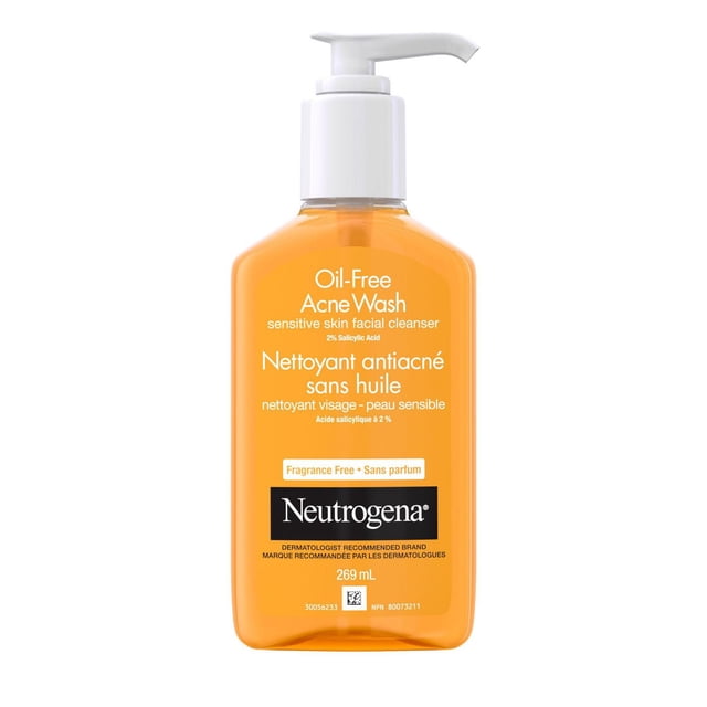 Neutrogena Oil-Free Acne Fighting Fragrance-Free Facial Cleanser, 269 g
