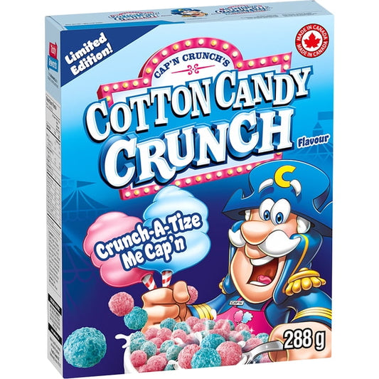 Cap'N Crunch Cotton Candy Crunch Cereal, 288 g