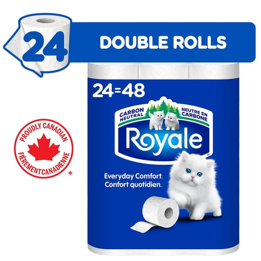 Royale Everyday Comfort 24 Equal 48 Toilet Paper, 4800 g, 24 Count