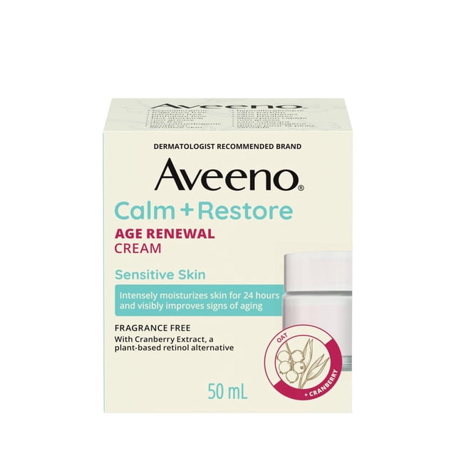 Aveeno Calm + Restore Age Renewal Cream, 50 g