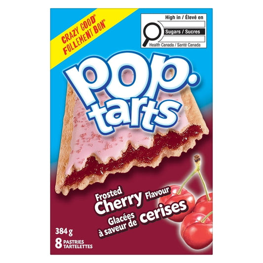 Pop-Tarts Frosted Cherry Toaster Pastries, 384 g, 8 Count