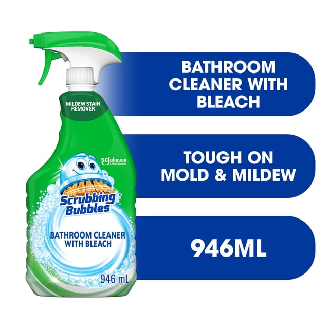 Scrubbing Bubbles Bathroom with Bleach Cleaner Spray, 946 g