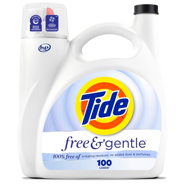 Tide Free & Gentle Liquid Laundry Detergent, 3900 g