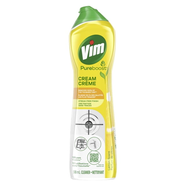 Vim PureBoost Lemon Cream Cleaner, 500 g