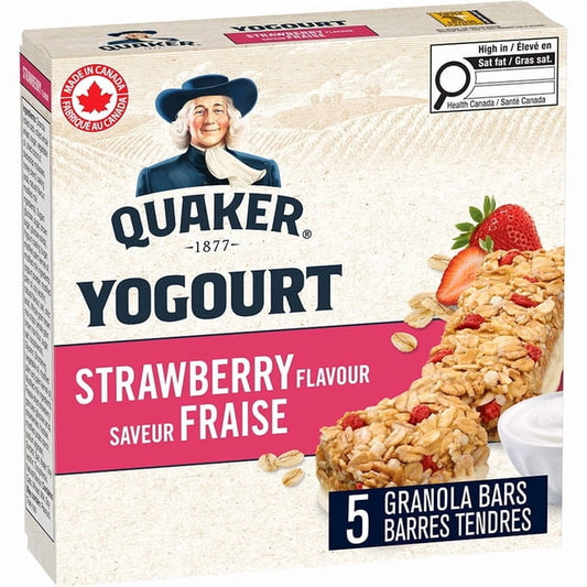 Quaker Yogurt Strawberry Granola Bars, 175 g, 5 Count