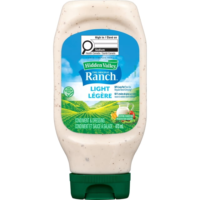 Hidden Valley Ranch Original Light Salad Dressing & Topping, 473 g