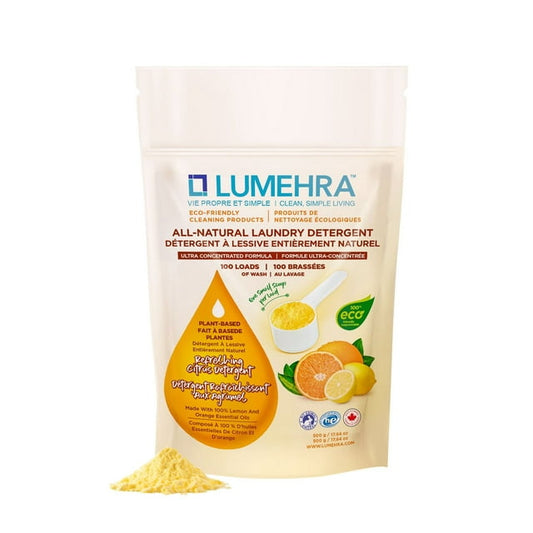 Lumehra Natural Citrus Value Size Laundry Detergent Powder, 500 g