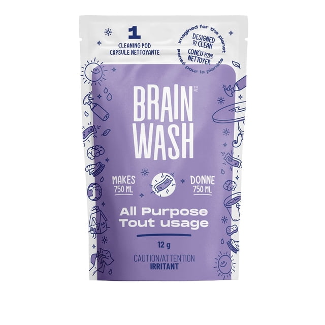 Brain Wash All Purpose Refill Pod Cleaner, 12 g