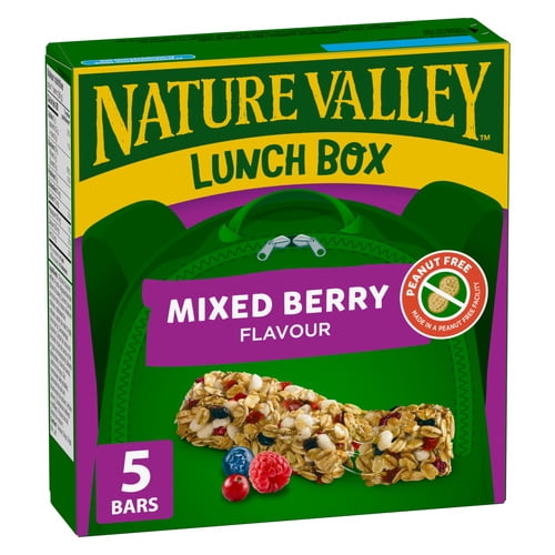 Nature Valley Lunchbox Mixed Berry Granola Bars, 130 g, 5 Count