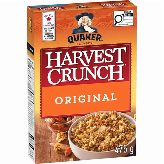 Quaker Harvest Crunch Original Granola Cereal, 474 g