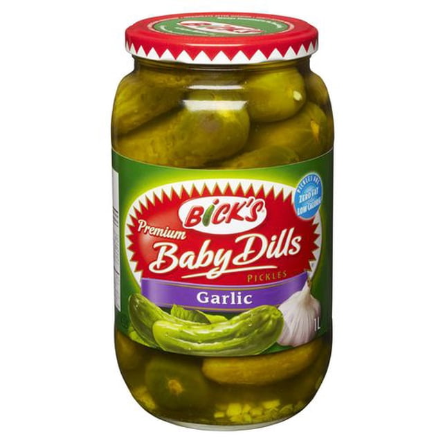 Bick's Garlic Baby Dills Pickles, 1000 g