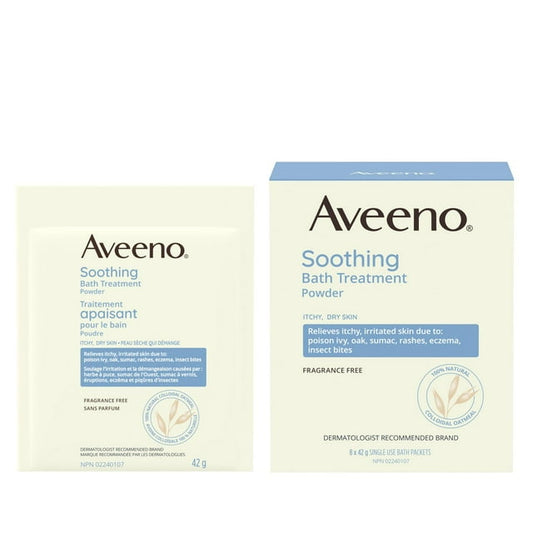 Aveeno Soothing Oatmeal Bath Treatment, 336 g, 8 Count