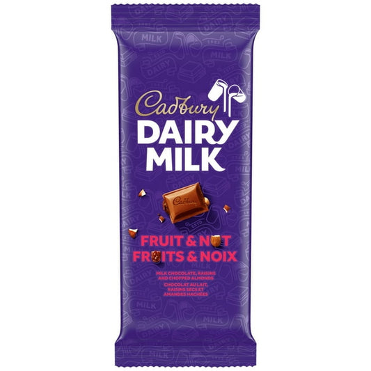 Cadbury Dairy Milk Fruit & Nut Chocolate Bar 90g