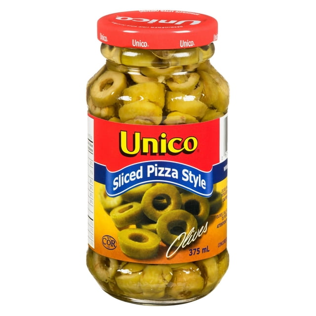 Unico Sliced Pizza Olives, 375 g