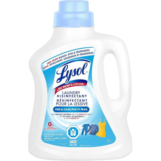Lysol Free and Clear Value Size Laundry Disinfectant, 2700 g