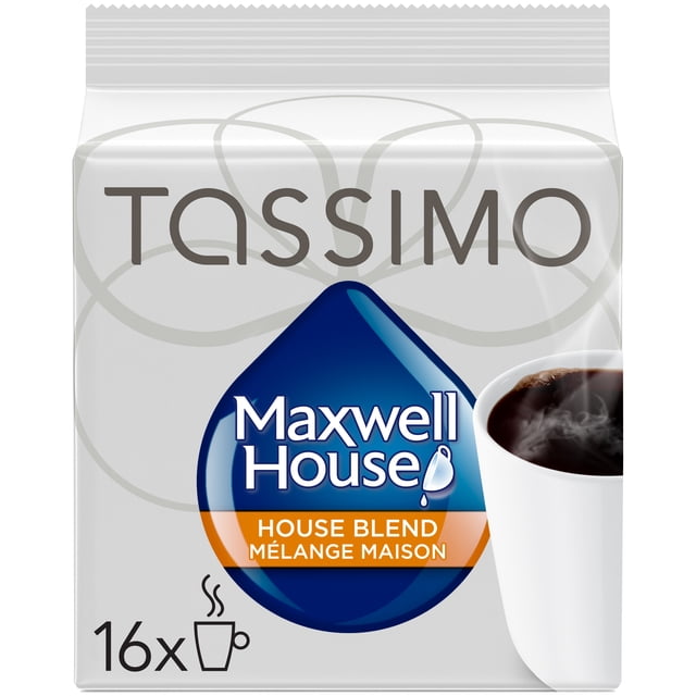 Tassimo Maxwell House House Blend Single Serve T-Discs 16ct, 126 g, 16 Count