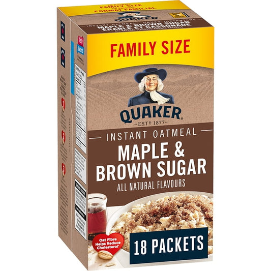 Quaker Maple & Brown Sugar Instant Oatmeal, 774 g