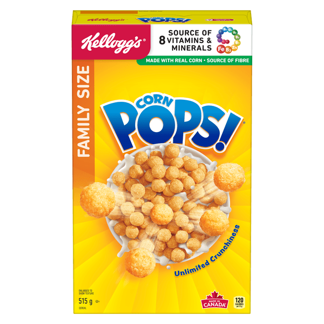 Kellogg's Corn Pops Family Size Cereal, 515 g