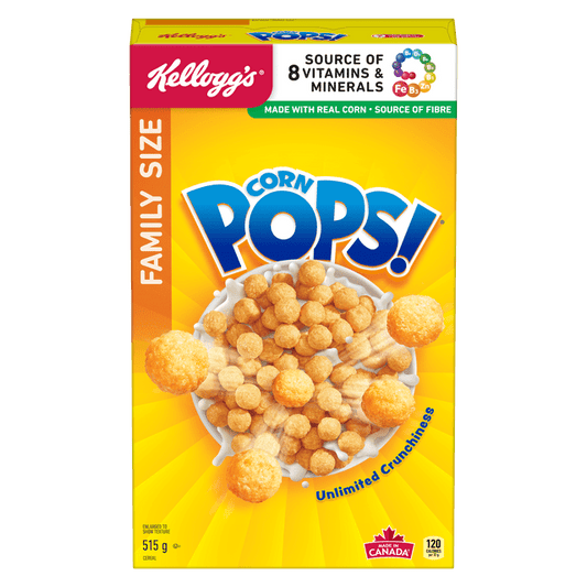 Kellogg's Corn Pops Family Size Cereal, 515 g