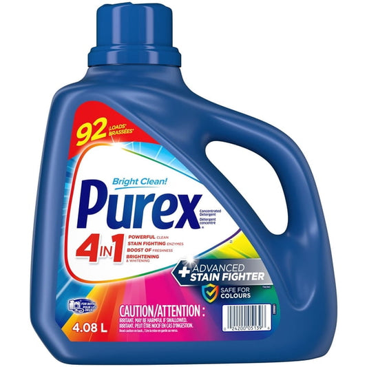 Purex 4 in 1 Advanced Stain Fighter Concentrated Liquid Laundry Detergent, 4080 g