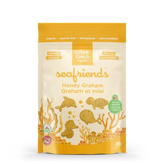 Love Child Organics Sea Friends Honey Graham Cookies 140g