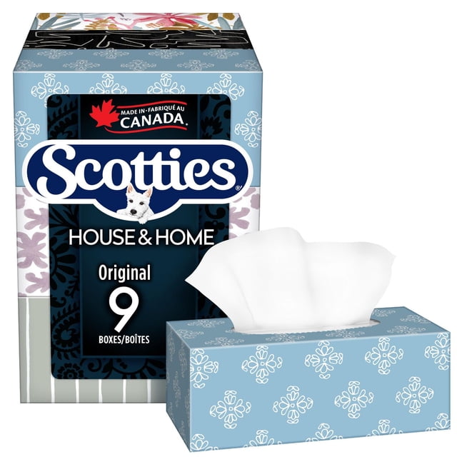 Scotties House & Home 2-Ply Facial Tissues, 1830 g, 9 Count