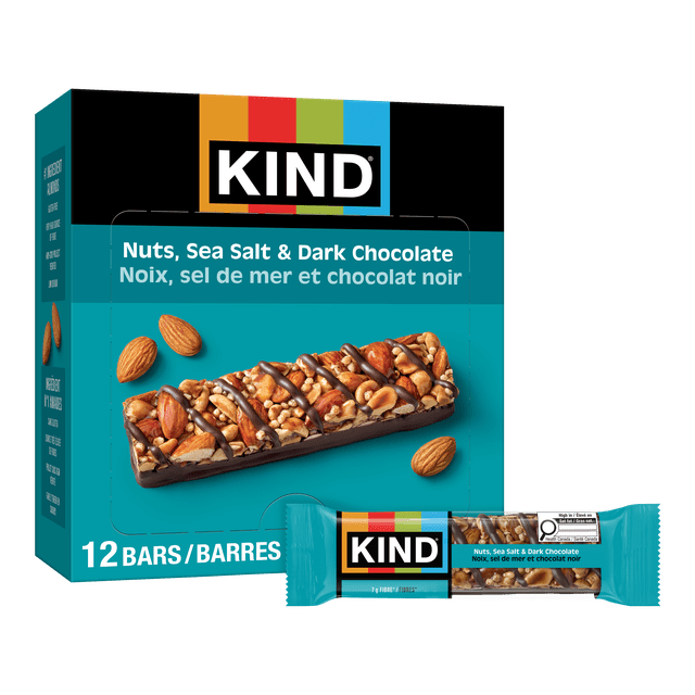 KIND Sea Salt & Dark Chocolate Nut Bars, 480 g, 12 Count