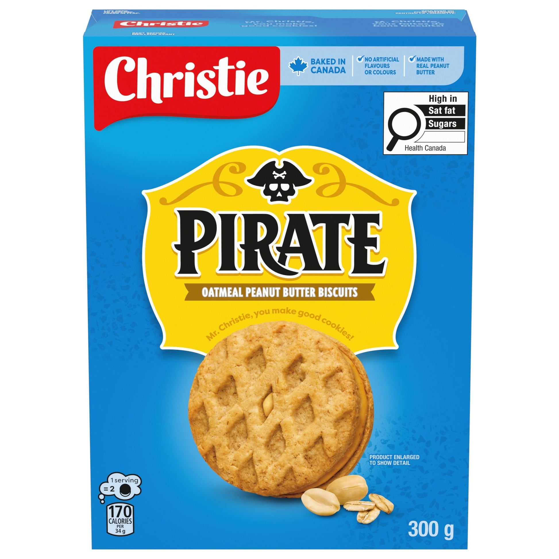 Peek Freans Pirate Oatmeal Peanut Butter Cookies 300g