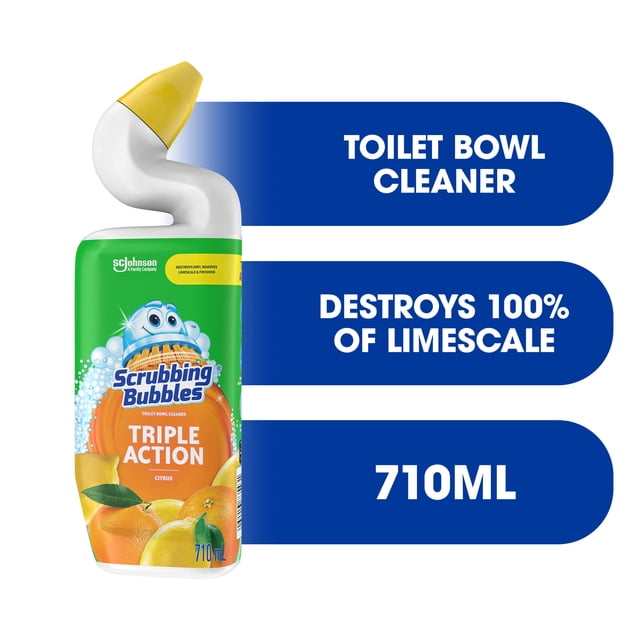 Scrubbing Bubbles Triple Action Citrus Toilet Bowl Cleaner, 710 g