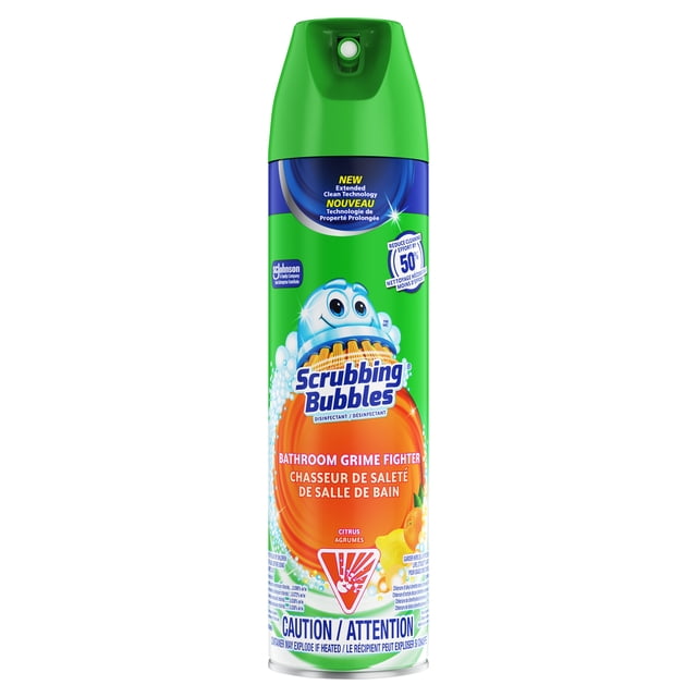 Scrubbing Bubbles Bathroom Disinfectant Citrus Aerosol Cleaner, 620 g