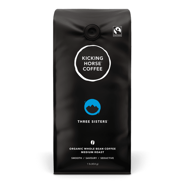 Kicking Horse Three Sisters Medium Roast Whole Bean Coffee, 454 g