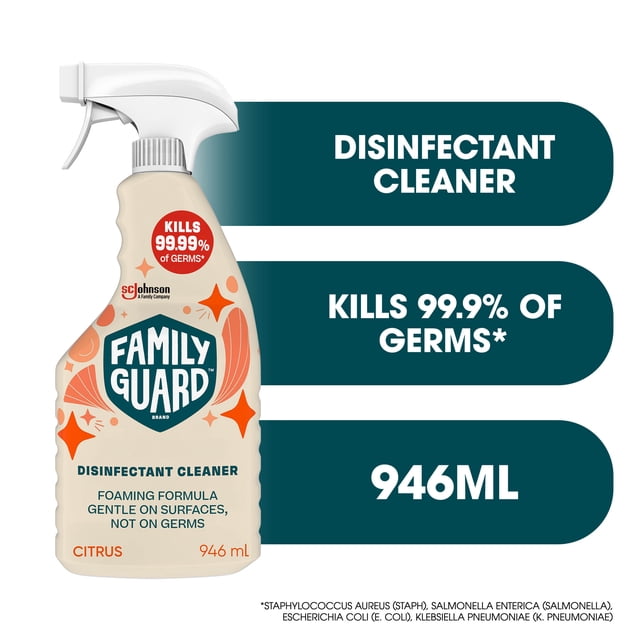 Family Guard Citrus Disinfectant All Purpose Cleaner, 946 g