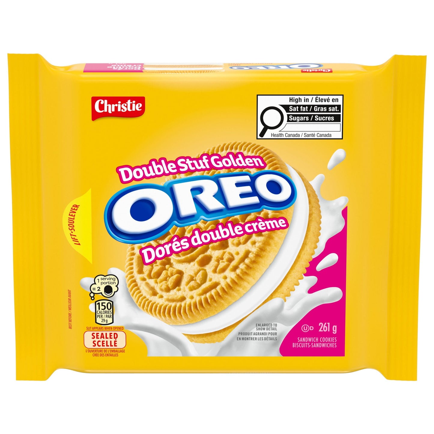Oreo Double Stuf Golden Sandwich Cookies 261g