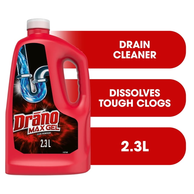 Drano Max Gel Clog Remover Value Size Drain Cleaner, 2300 g