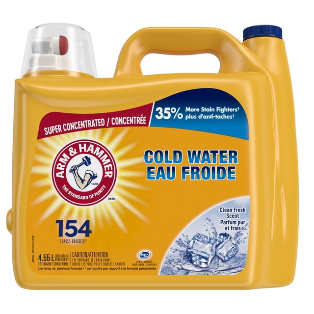 Arm & Hammer Cold Water Clean Fresh Liquid Laundry Detergent, 4550 g