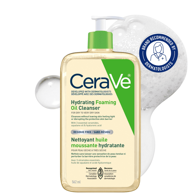 CeraVe Hydrating Foaming Oil Value Size Cleanser, 473 g