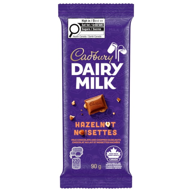 Cadbury Dairy Milk Hazelnut Chocolate Bar 90g